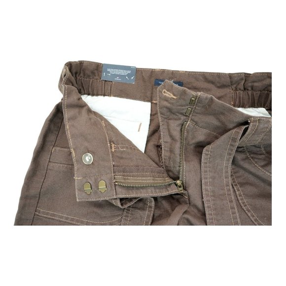 NWT Tommy Hilfiger‎ Womens High Rise Wide Leg Cropped Pants Capris Sz 8 Brown - Picture 4 of 6
